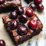 Roasted Chocolate Cherry Brownies