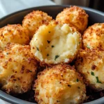 Air Fryer Cheesy Mashed Potato Balls