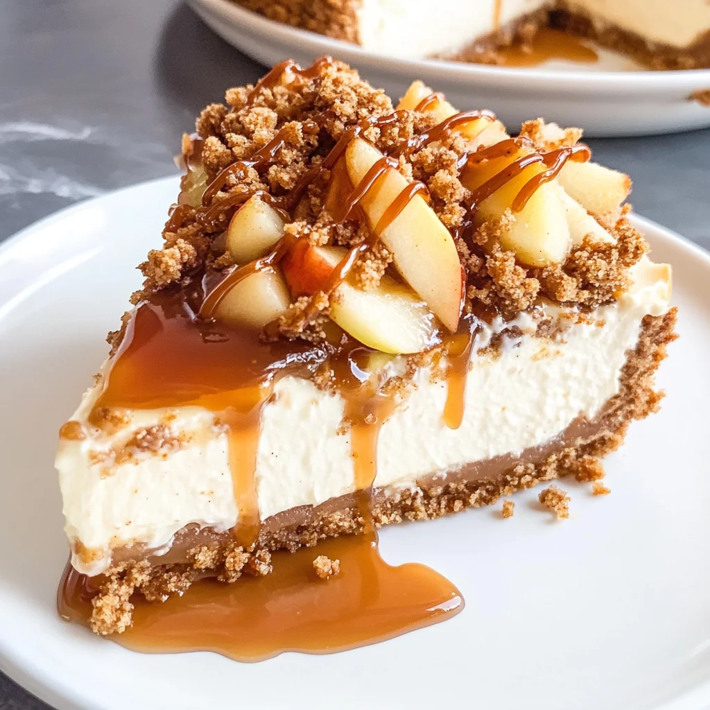 Apple Crisp Cheesecake