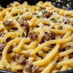 Beef and Garlic Butter Pasta recipe