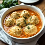 Best Tomato Soup with Cheddar Bay Dumplings