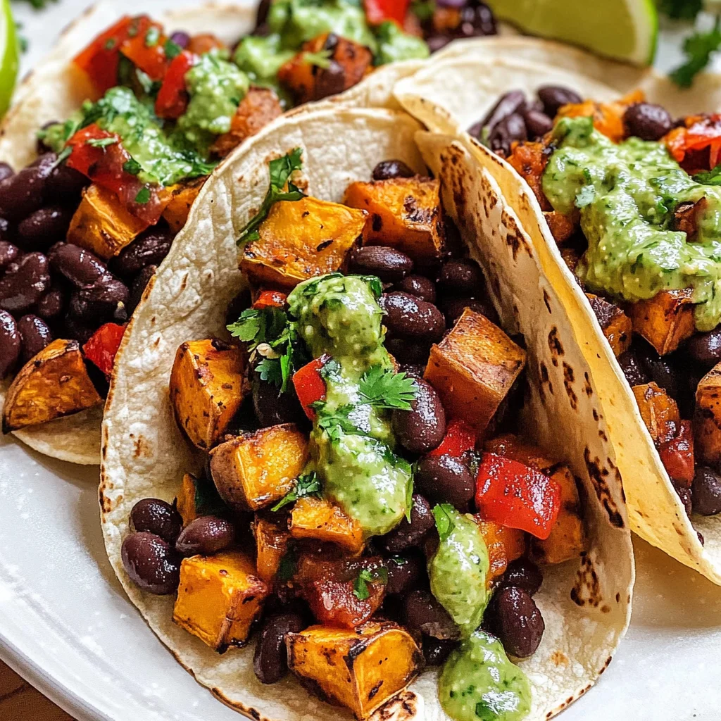 Black Bean Sweet Potato Tacos Recipe