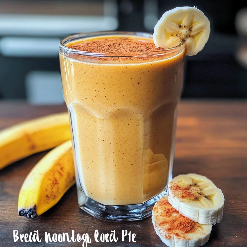 Breakfast Pumpkin Pie Smoothie