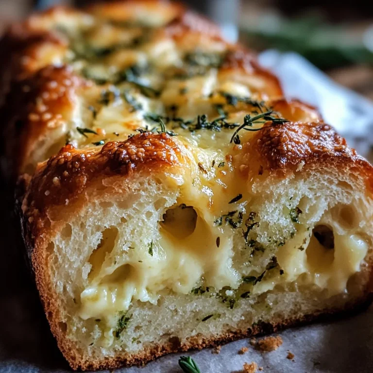 Cheese, Herb & Garlic Quick Bread (No Yeast)