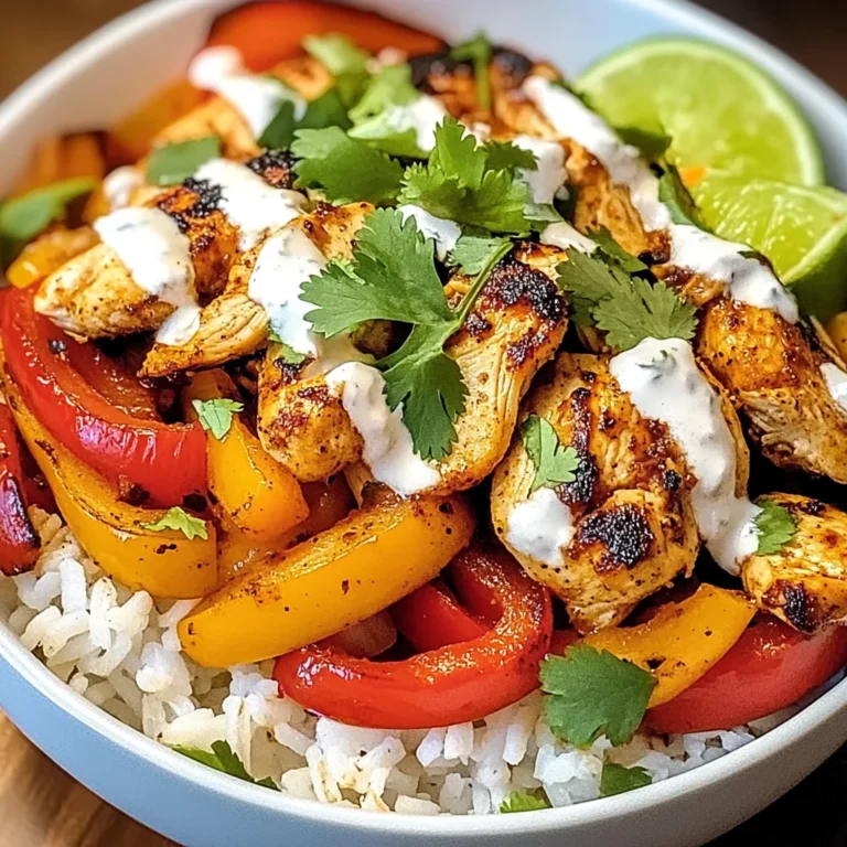 Chicken Fajita Rice Bowls
