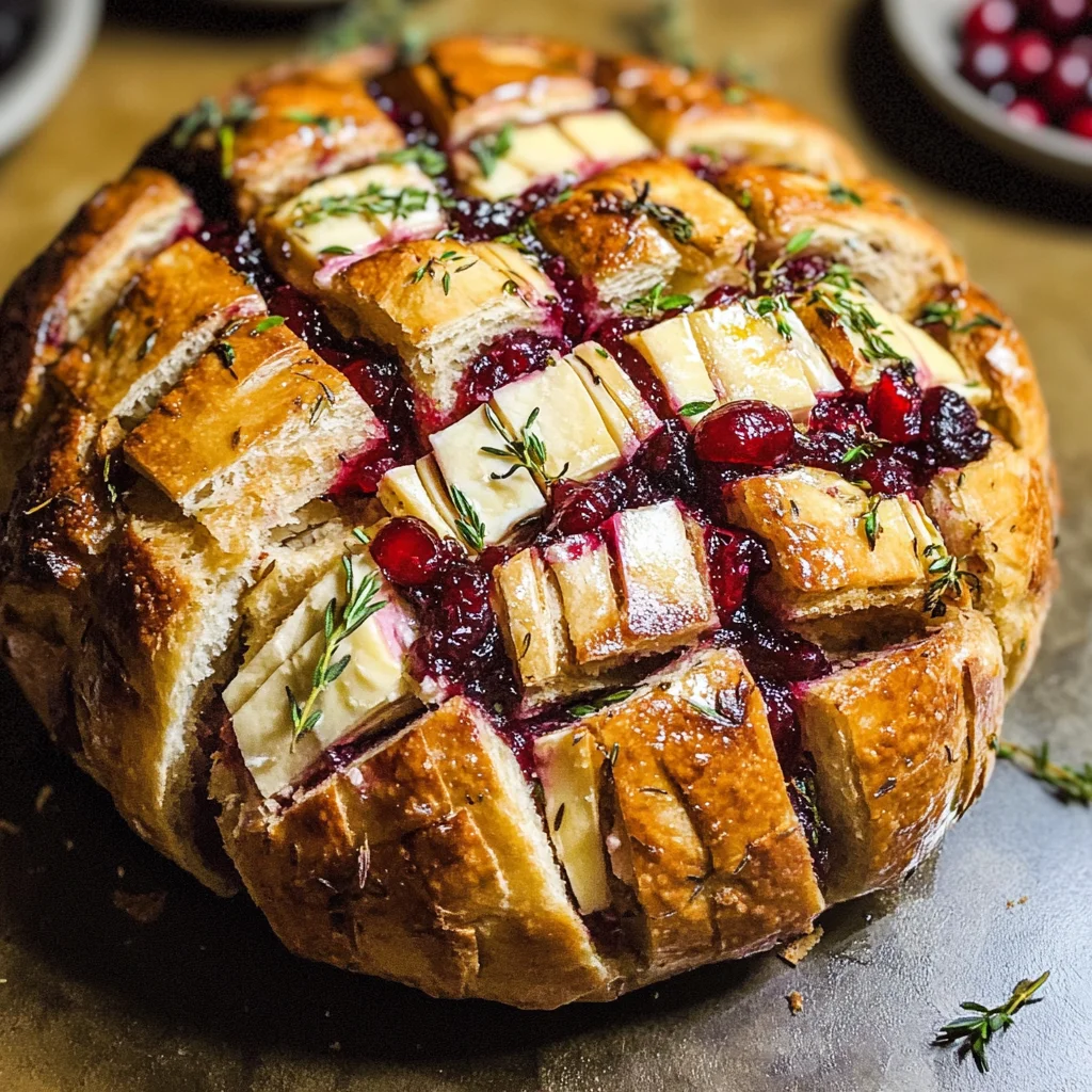 Cranberry Brie Pull-Apart Bread