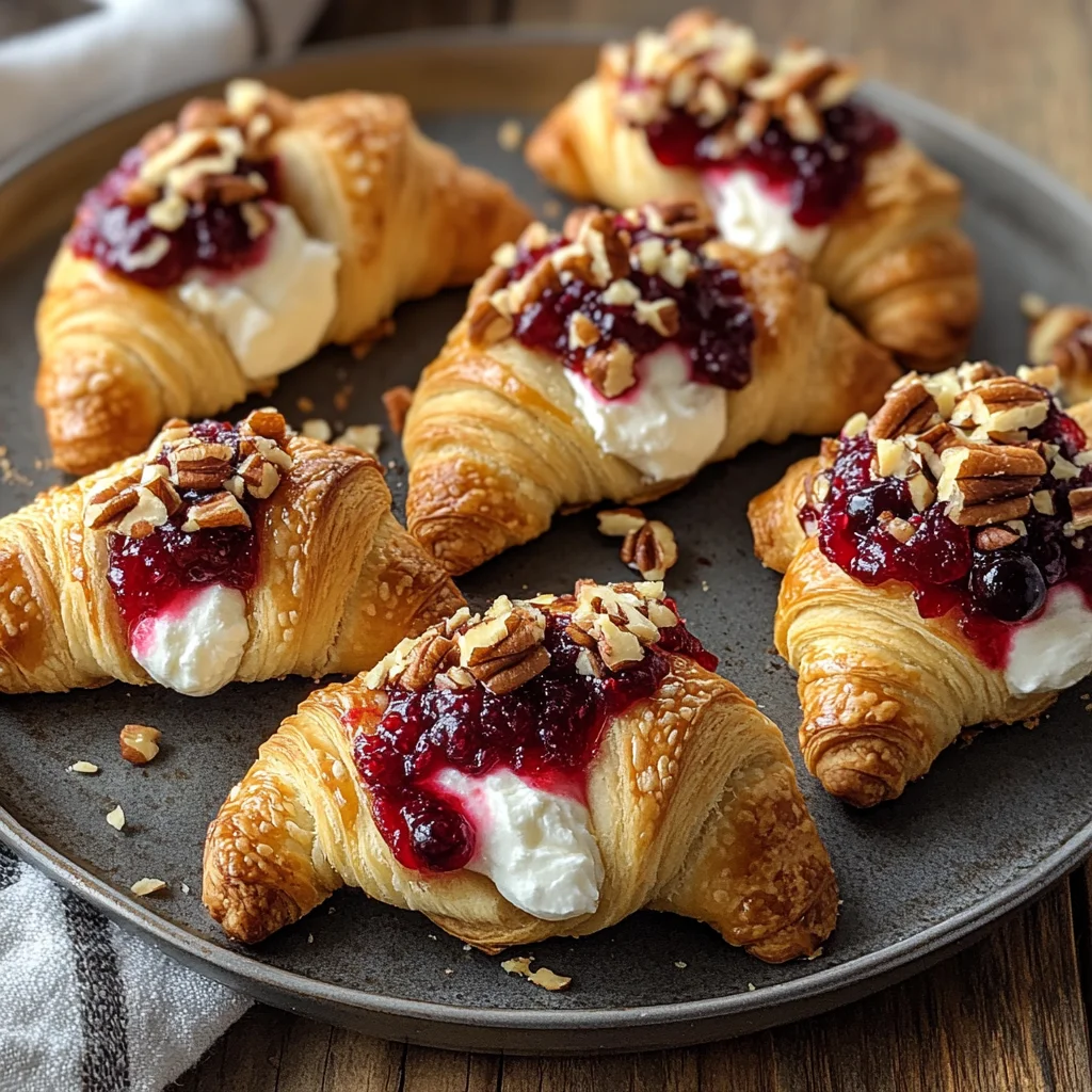 Cranberry Cream Cheese Crescent Bites