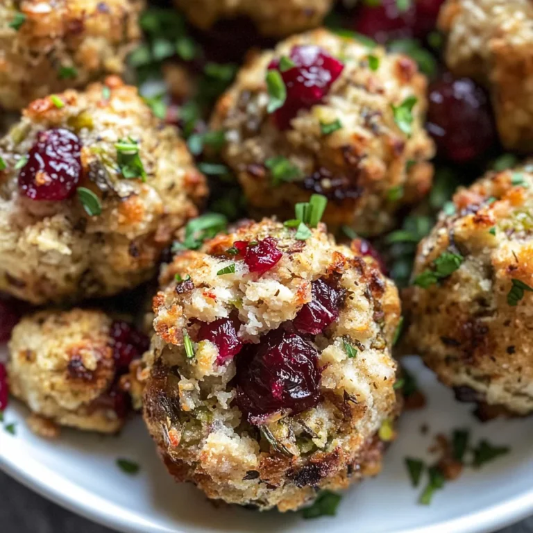 Cranberry & Turkey Stuffing Balls