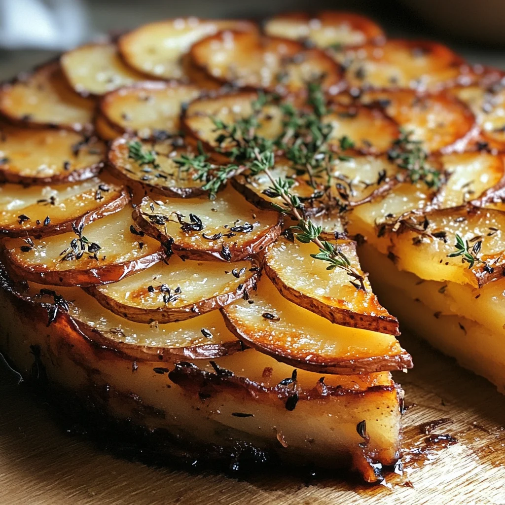Crispy Balsamic-Thyme Potato Torte