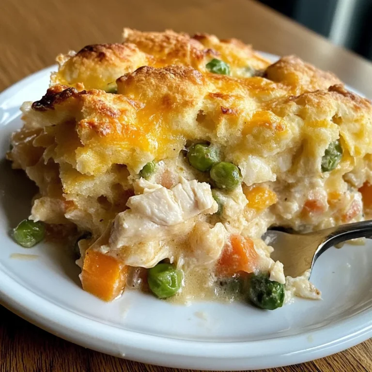 Easy Chicken Cobbler Dinner Casserole