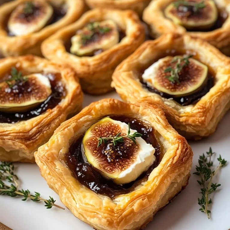 Goat Cheese and Fig Puff Pastry Tarts