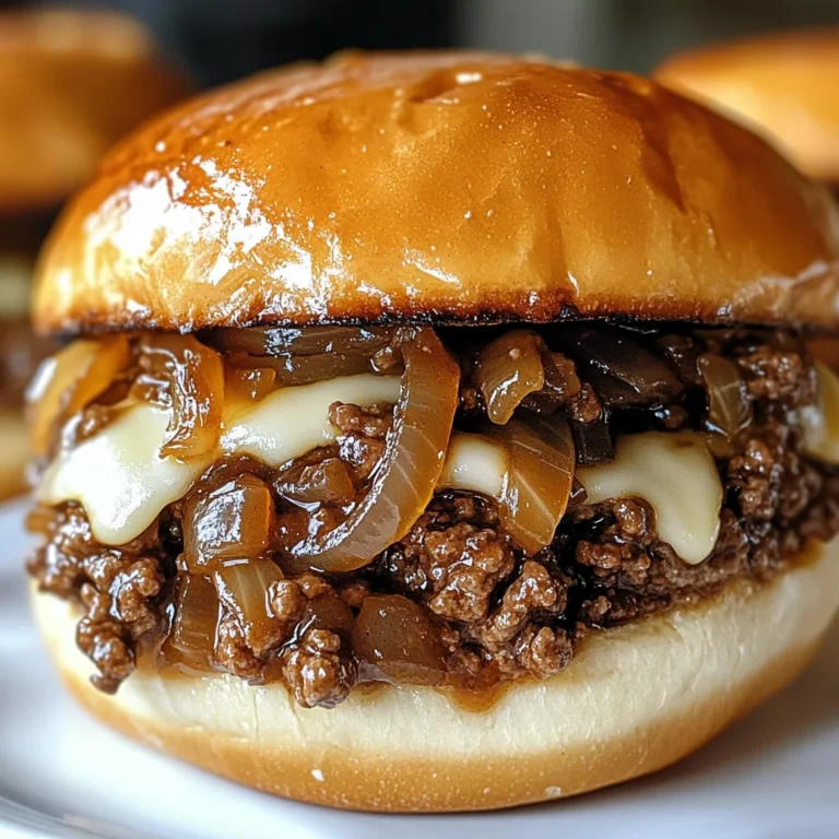 Irresistible French Onion Beef Sloppy Joes