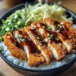 Japanese Katsu Bowls with Tonkatsu Sauce