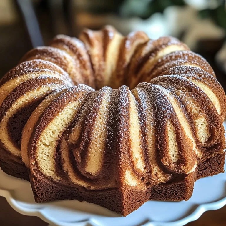 Moist Cinnamon Swirl Bundt Cake Recipe