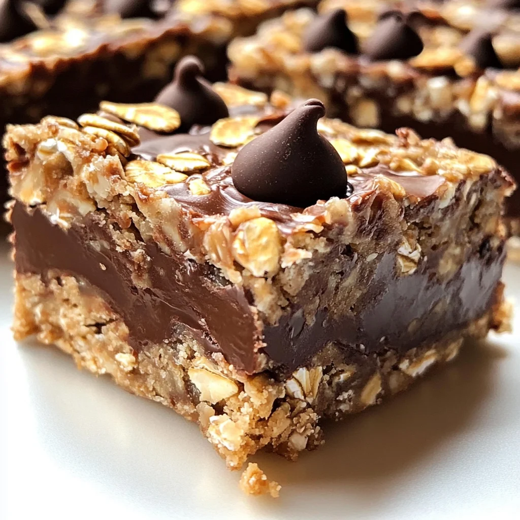 No Bake Chocolate Oatmeal Bars