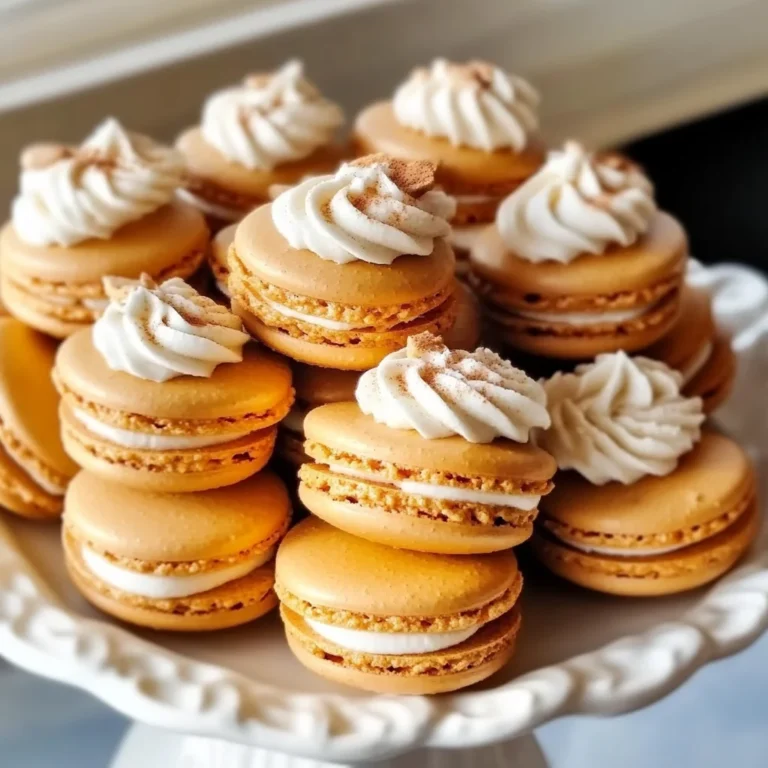 Pumpkin Pie Macarons