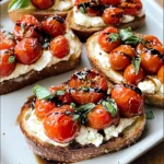 Ricotta Bruschetta with Roasted Tomatoes