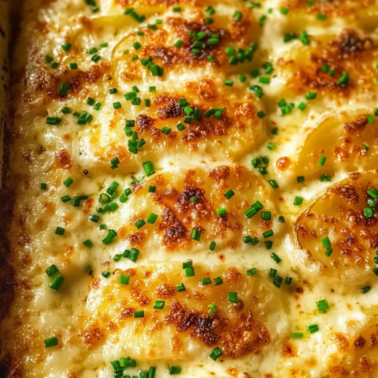 Roasted Garlic Potatoes au Gratin
