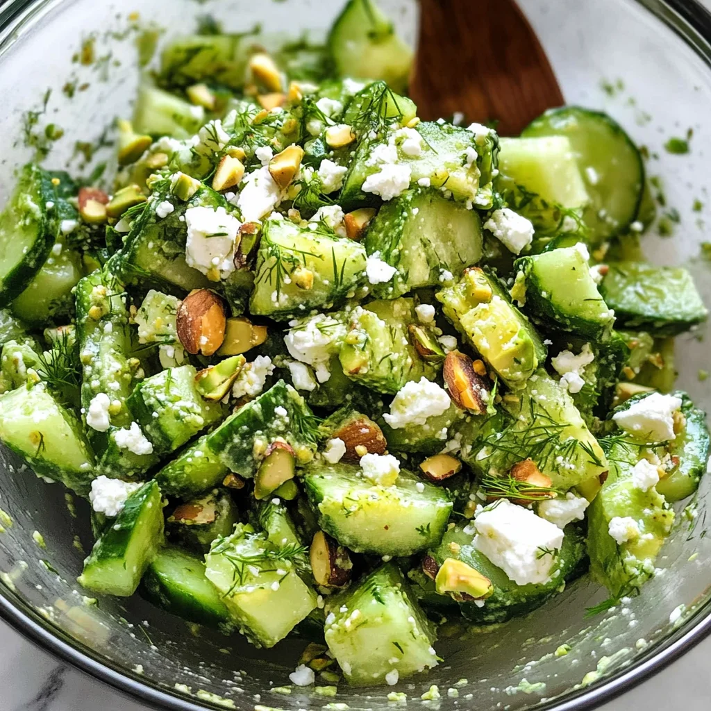 Smashed Cucumber Salad - With Feta and Dill