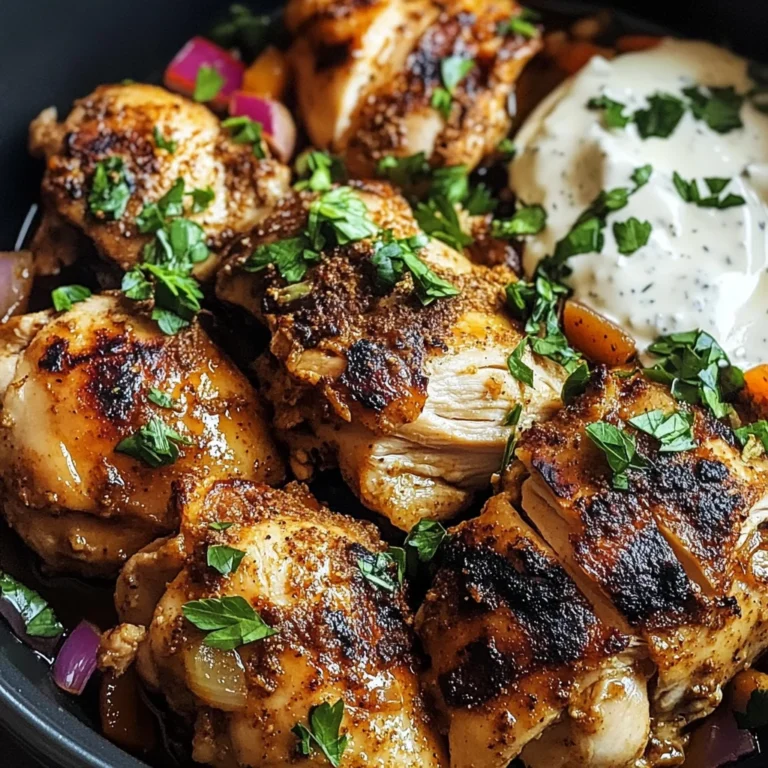 Spiced Yogurt-Marinated Chicken Thighs