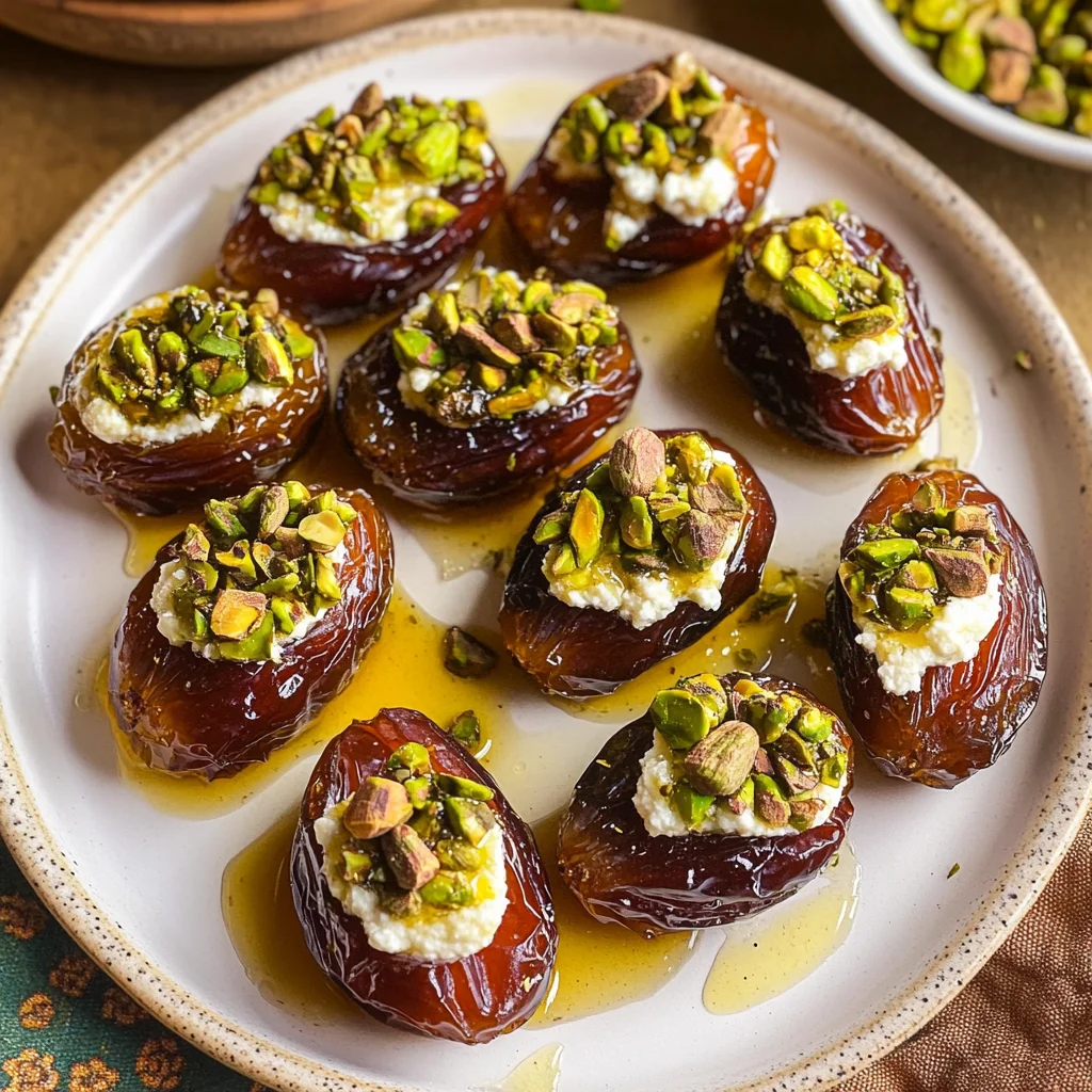 St. Patrick’s Day Treat: Honey Pistachio Ricotta Stuffed Dates