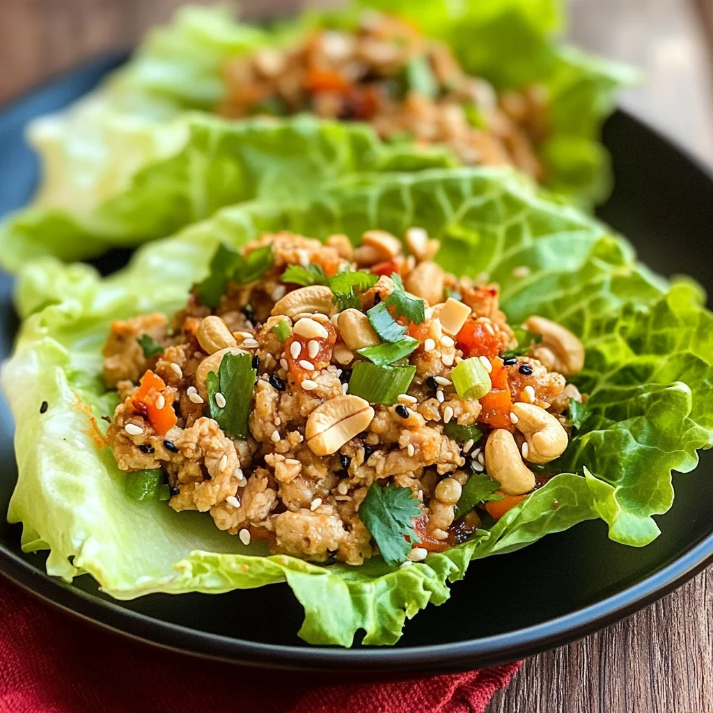 Thai Chicken Lettuce Wraps