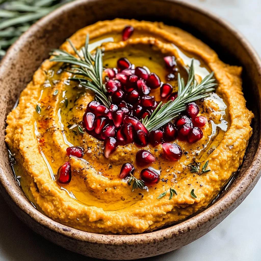 10-Minute Cozy & Creamy Pumpkin Hummus
