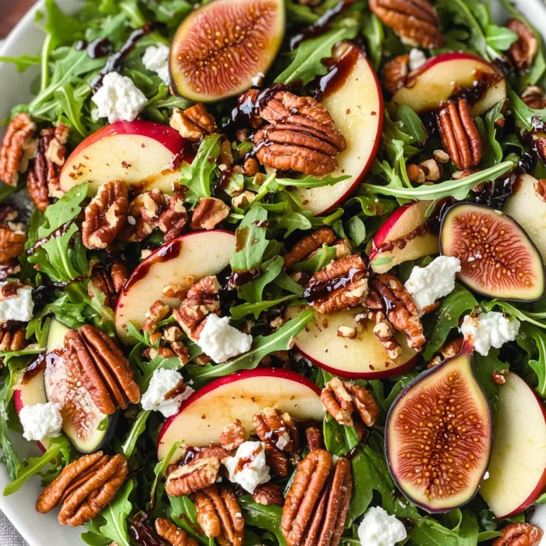 Apple Arugula Salad With Maple Pecans