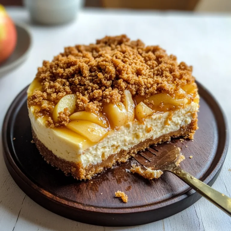Apple Crumble Cheesecake