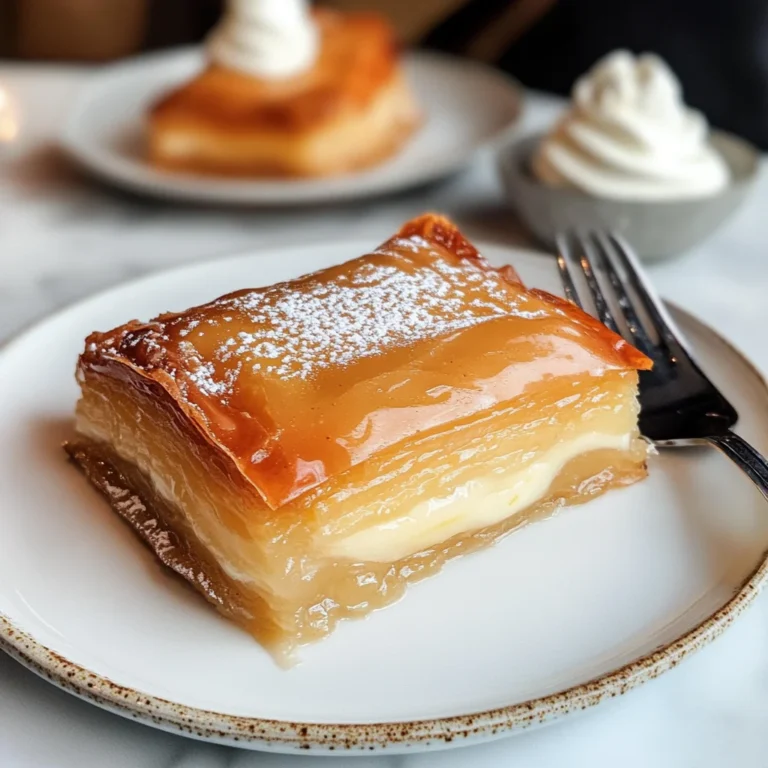 Apple Mille Feuille with Vanilla Custard (gluten-free)