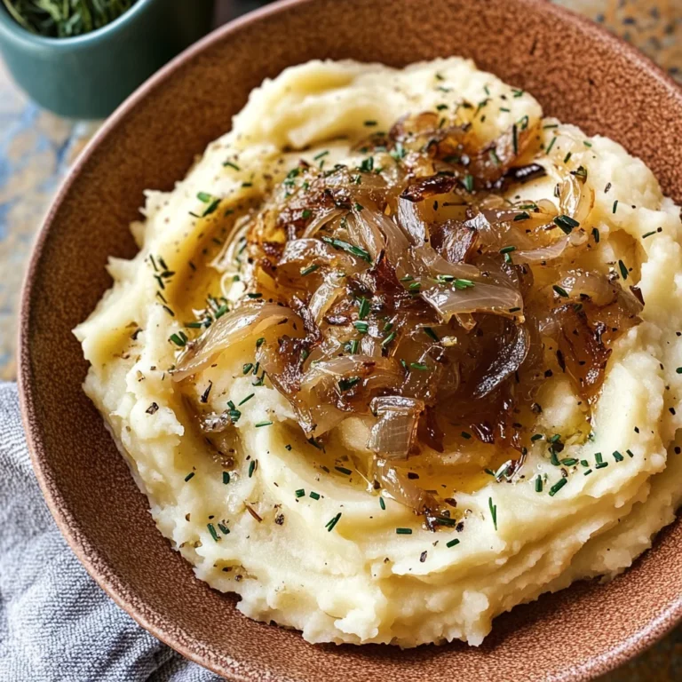 Best Ever Caramelized Onion Mashed Potatoes