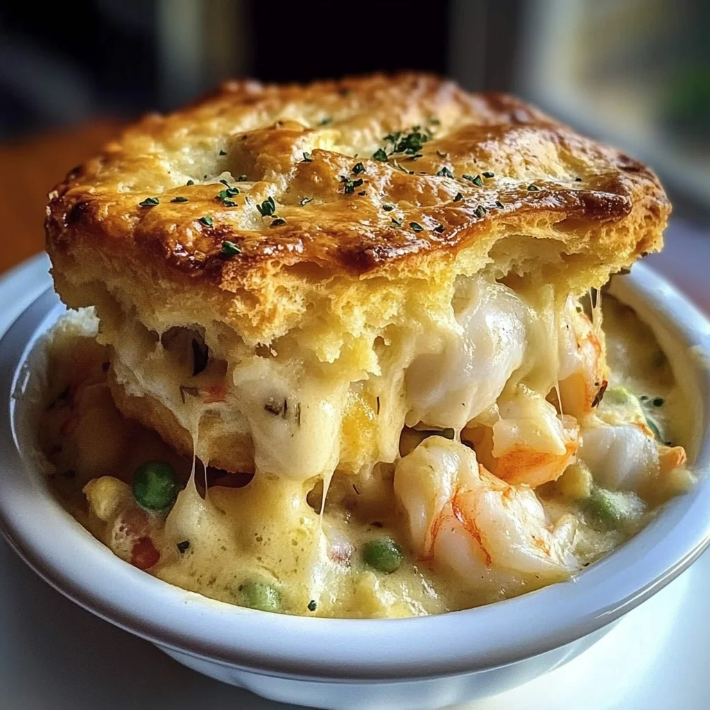 Cheddar Bay Biscuit Seafood Pot Pie: An Incredible Comforting Delight