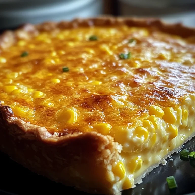 Cheddar Sweet Corn Pie