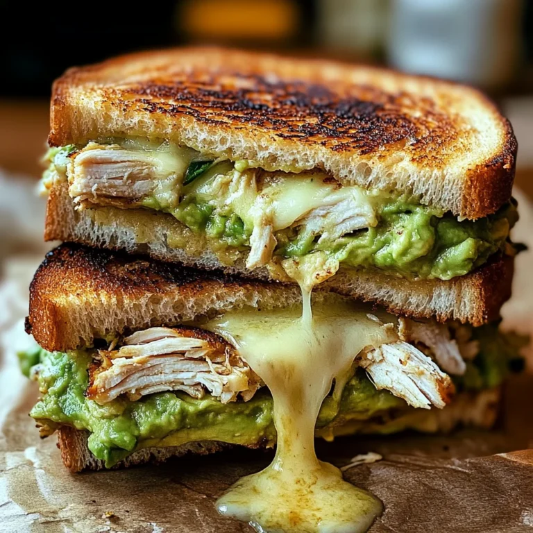 Chicken Avocado Melt Sandwich