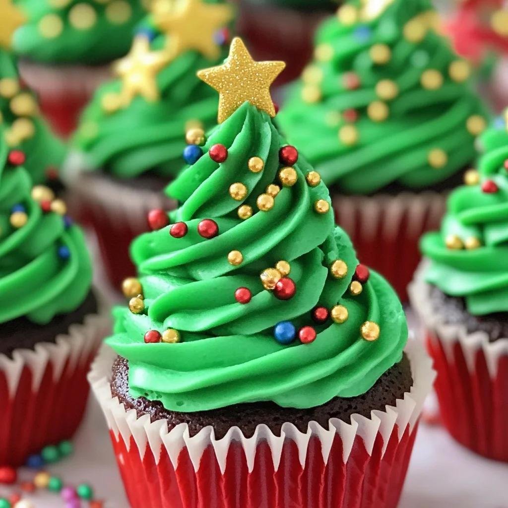Christmas Tree Cupcakes