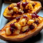 Cranberry Apple Twice-Baked Sweet Potatoes