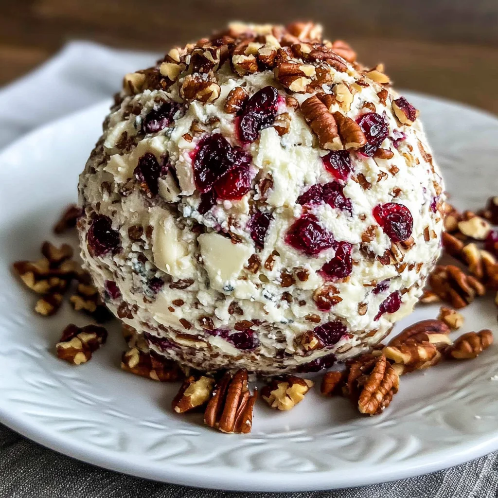Cranberry Pecan Goat Cheese Ball