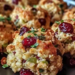 Cranberry & Turkey Stuffing Balls