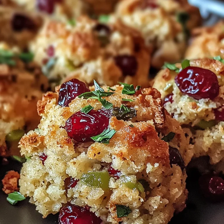 Cranberry & Turkey Stuffing Balls