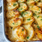 Dad’s Creamy & Cheesy Au Gratin Potatoes