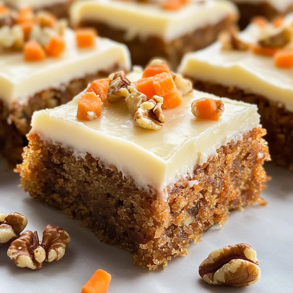 Decadent Carrot Cake Bars with Cream Cheese Frosting