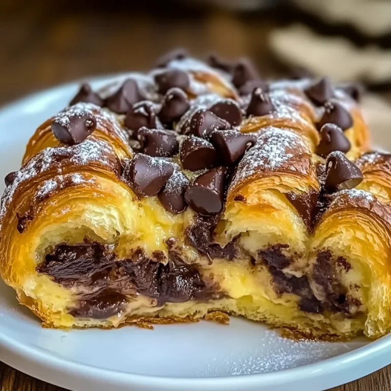 Decadent Chocolate Croissant Breakfast Bake