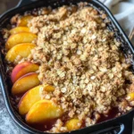 Easy Peach Crisp Recipe (Crispy & Juicy)