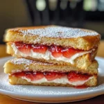 Fried Strawberry Cheesecake Sandwiches