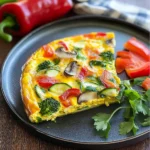 Garden Veggie Frittata: A 150-Calorie Delight