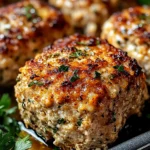 Garlic Parmesan Chicken Meatloaves