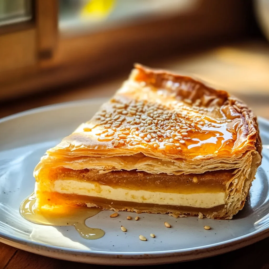 Golden Greek Honey Pie (Melopita)