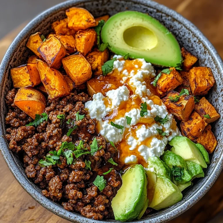 Ground Beef Hot Honey Bowl