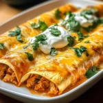 High Protein Creamy Chilli Chicken Enchiladas