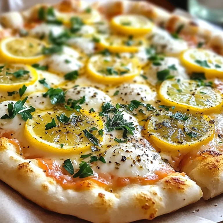 Lemon Pizza with Fresh Herbs